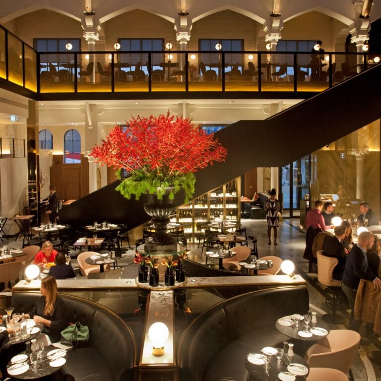 D & D Restaurant German Gymnasium main dining area with upgraded lighting by Lightsave Projects.