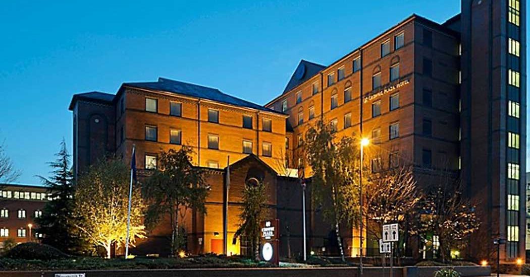 Crownn Plaza Leeds exterior after lighting project upgrade fo car park lighting.