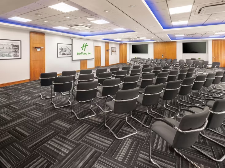 Holiday Inn High Wycombe meeting area after completed lighting project.