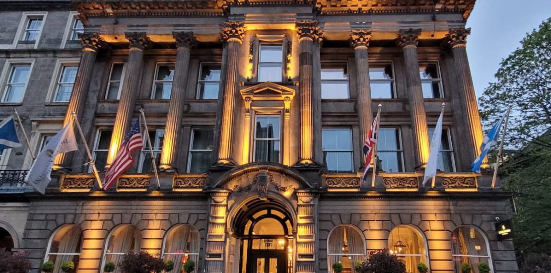 Intercontinental Edinburgh external view of hotel.