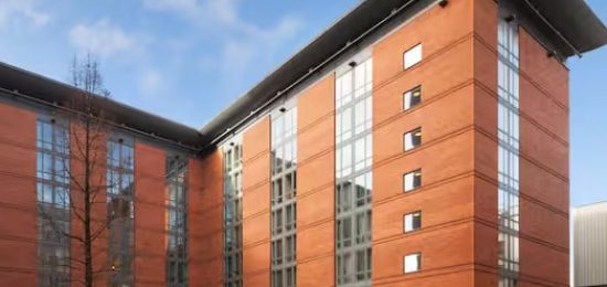 Hilton Garden Inn Birmingham Brindley Place exterior view.